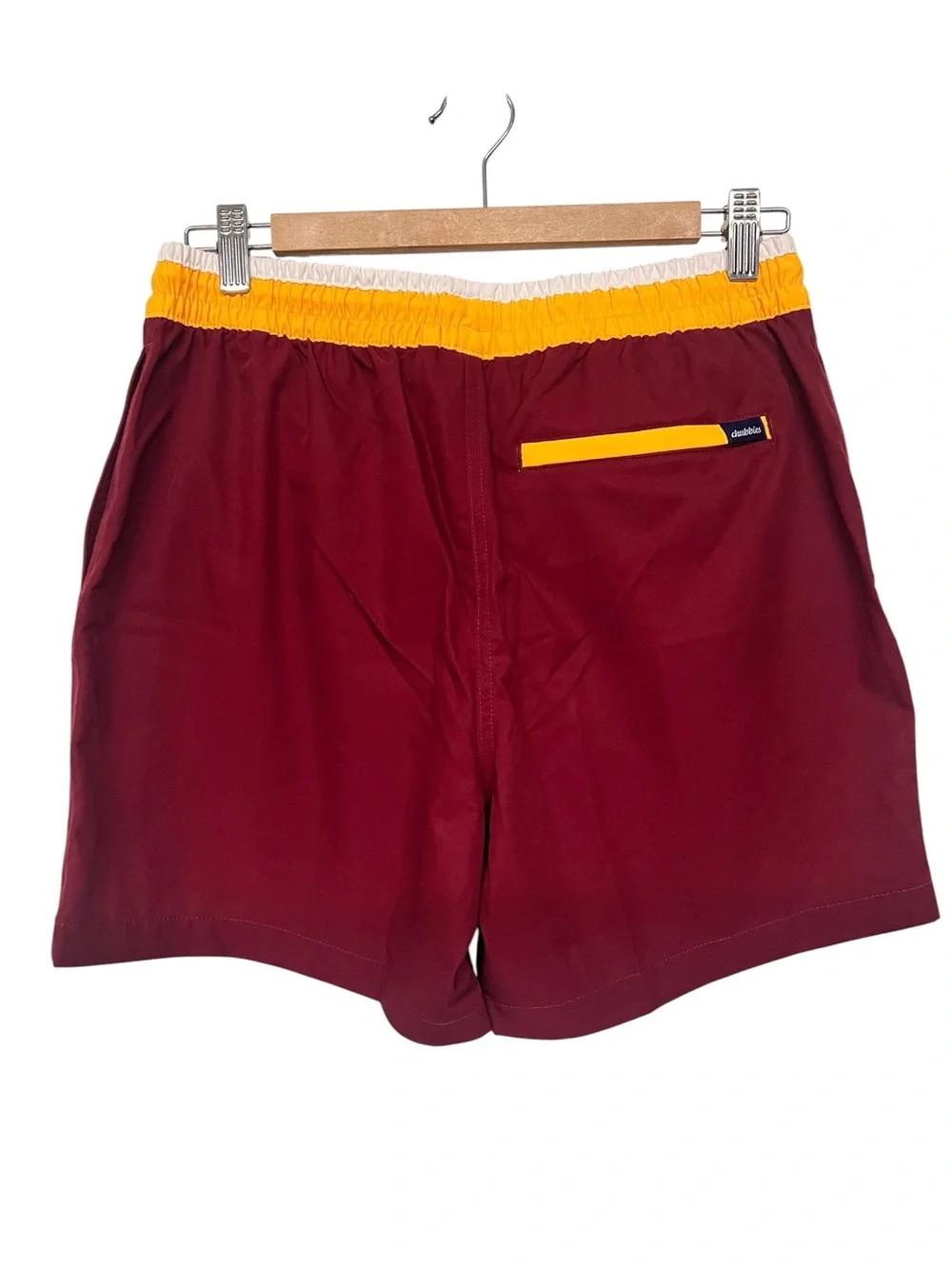 New Chubbies‎ Washington Commanders Lined Maroon & Gold Swim Shorts Trunks NFL